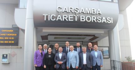 SAYIN SUCA VE BORSA HEYETİNDEN ÇARŞAMBA TİCARET BORSASI’NA ZİYARET…